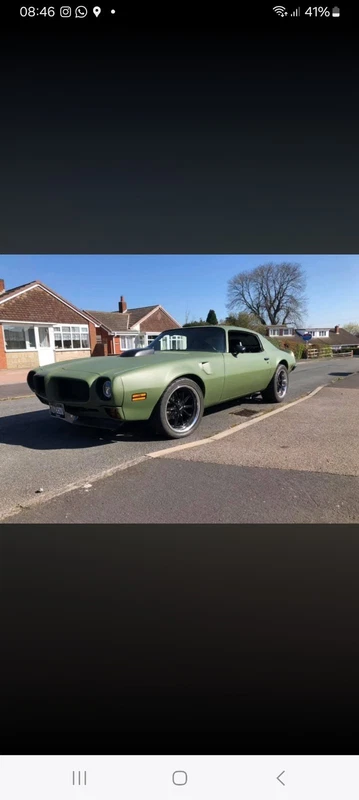 1973 Pontiac Firebird Bullnose Ls1 Muscle Car American Hotrod