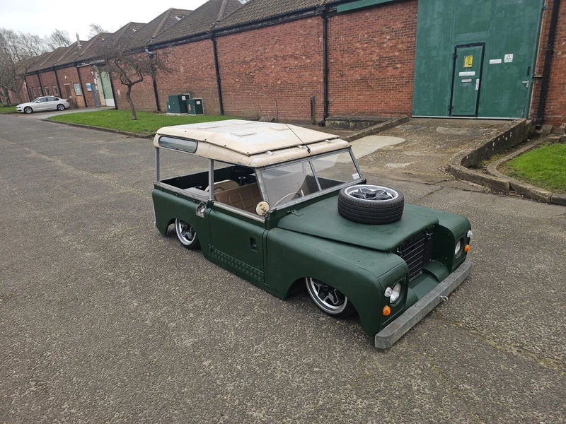 VW Beetle with Land Rover Body