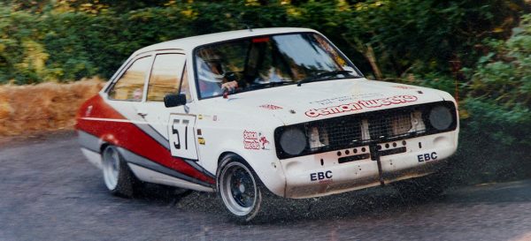Ford Escort Mk2 at the top corner of Oddicombe hillclimb
