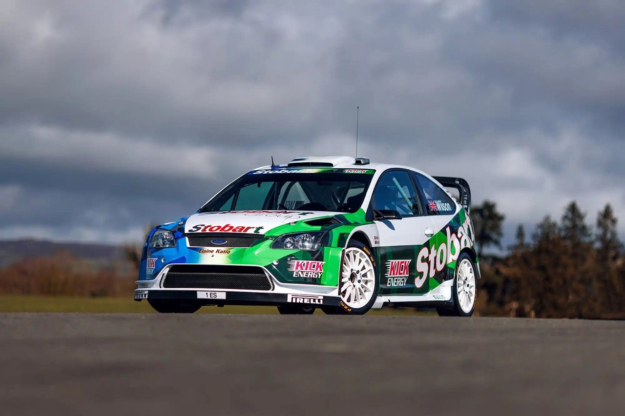 ford focus wrc ex stobart rally car